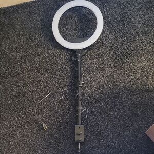 LED Ring Light with Stand - Black